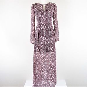 Altar’d State Boho Festival Long Sleeve Maxi Dress